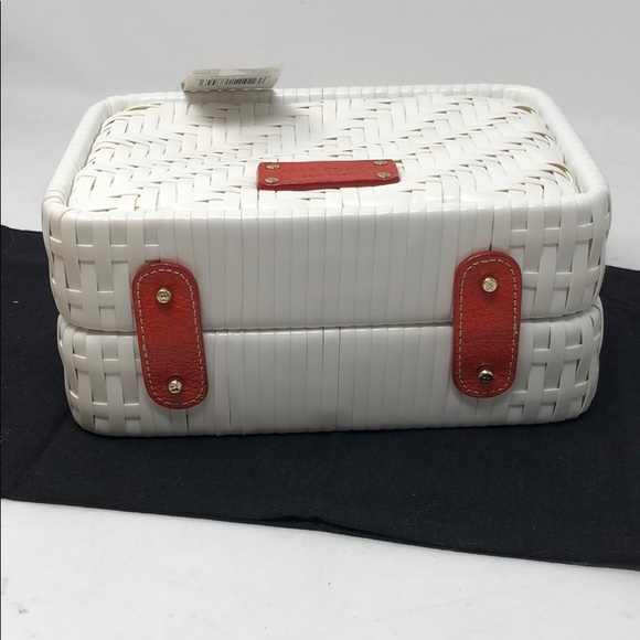 NWT Kate Spade Alison White Orange Handbag - Picture 10 of 10